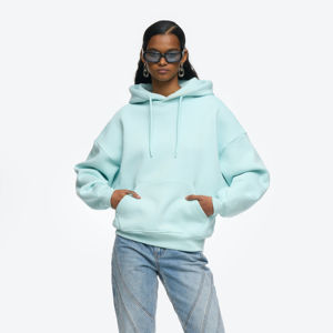 Meilleure vente en gros de sweats à capuche surdimensionnés en coton épais de haute qualité Logo personnalisé sweats à capuche surdimensionnés pour femmes Service OEM - Product Image 5