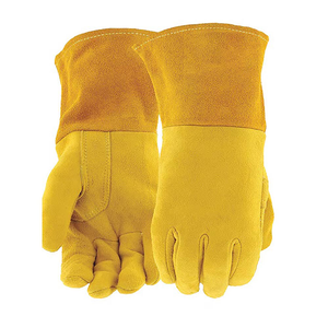 Gants de travail de sécurité pour soudeur en cuir à vendre Vente en gros en vrac - Product Image 2