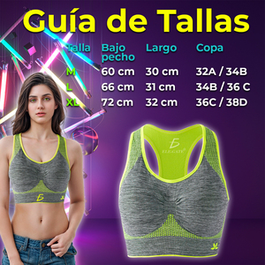 Set Reggiseno Sportivo Senza Cuciture per Yoga, Fitness e Attività Fisica, Regolabile, Taglie Forti, con Fodera in Spandex, Imbottito, Stampa Media - Product Image 5