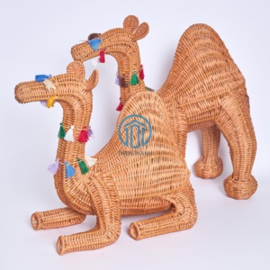 ของตกแต่งอูฐหวายทำมือสำหรับสัตว์ผ้าทอจากรอมฎอนหัตถกรรมจากเวียดนาม - Product Image 6