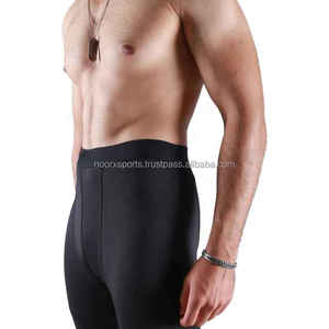 Dernier modèle Design 2025 Tissu Leggings de course pour hommes Pantalon de yoga de gymnastique extensible 87% polyester 13% élasthanne Leggings - Product Image 4