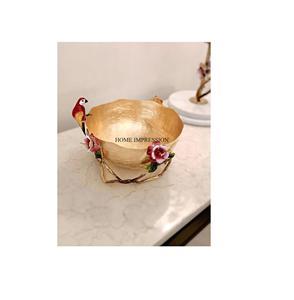 Custom Made Polished Aluminum Bowls for Commercial <b>Home</b> Dining Disposable Eco-Friendly Serving Dishes for Wedding Party <b>Gifting</b> - Product Image 1