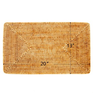 Mantel Individual rectangular de ratán, productos ecológicos hechos en Vietnam, decoración de mesa, mantel tejido, venta al por mayor, Moderno - Product Image 2