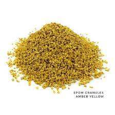 PrimoFlex Sac de 25kg de granulés de caoutchouc EPDM 1-4mm jaune ambré pour aire de jeux et piste de course à pied - Product Image 3