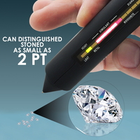 Testeur Diamant Moissanite pour Pierres Précieuses, Outil Combiné d'Identification de Bijoux et Gemmes (2 Points)