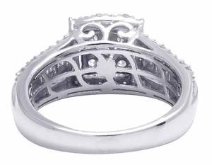 Anillo de aniversario de boda de lujo de moda con moissanita redondo Baguette diamante anillo de compromiso de plata esterlina para mujer - Product Image 5