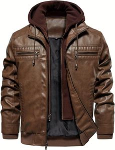 Chaqueta de Motociclista de Cuero Genuino para Hombre, Impermeable, Cortavientos, Transpirable, Anti-UV, Estilo Bomber, para Invierno, Marca SKY - Product Image 6