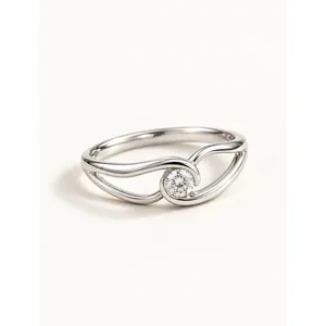 Bague Solitaire Orbit Celestial - Bijou Moderne Vintage et Tendance - Product Image 1