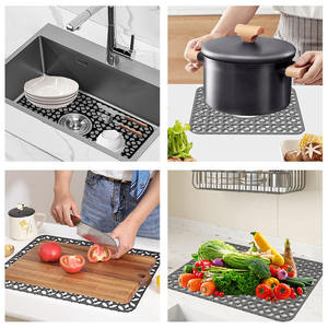 Eco-Friendly Square Silicone <b>Sink</b> <b>Protector</b> <b>Mat</b> Food Grade Safe for Kitchen <b>Sinks</b> and Coasters Home Use - Product Image 6