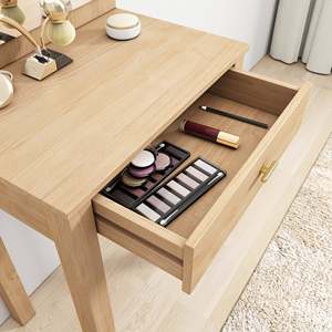 Scandinavian-Style Trani Dresser with Stool Solid Wood and MDF <b>Foldable</b> Bedroom Furniture French and European Design - Product Image 2