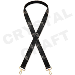 Go Vols Rocky Top Sangles de sac de perles de rocaille en or blanc personnalisées 'Hook Em Horns' Accessoire à la mode Sangle de sac à main perlée - Product Image 4