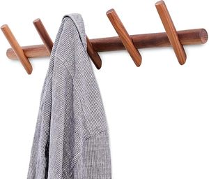 Wall Mounted Coat Hooks & Hat <b>Rack</b> Tower Wood Decorative Hanger Pegs for Bedroom Bathroom Kitchen Office Hooks & <b>Rails</b> Product - Product Image 1