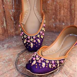 รองเท้าหนังสไตล์ปากีสถานอิมเพ็กซ์ฮัสซาปุตติทำด้วยมือสำหรับผู้หญิงได้รับความนิยม2025 - Product Image 3