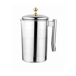 Jarra de agua de diseño hecho a mano lisa con y sin tapa y perilla de sujeción en tamaños y formas personalizados hechos a mano - Product Image 3