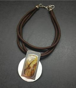 El mejor diseño, collar de cuentas de madera de resina, recién llegado, Gargantilla de moda Vintage de eslabones largos para mujer, collar hecho a mano Natural, alfileres de oro - Product Image 3