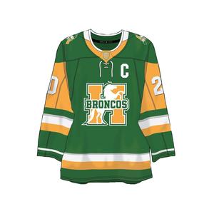 Equipo personalizado camisetas de hockey sobre hielo tela duradera logotipo bordado Diseño personalizado servicio de impresión por sublimación camisetas de hockey - Product Image 5