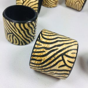 Servilleteros ecológicos de cuerno de buey Natural 100%, estilo moderno, opción económica para ajustes de mesa de fiesta y boda - Product Image 5