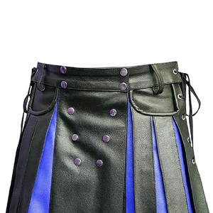 Kilt informal Highland hecho en cuero nuevo para hombres, venta al por mayor, Kilt de cuero escocés Highland Formal Wear en MOQ bajo - Product Image 3
