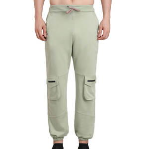 Jogging pour hommes au quotidien, design droit, léger, décontracté, confortable, respirant, fabriqué en polyester/coton durable - Product Image 1
