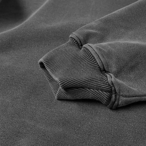 Vente en gros 100% coton Warm Up Vintage Wash surdimensionné goutte épaule courte Boxy sweat à capuche pull style hommes sweat à capuche avec logo personnalisé - Product Image 6