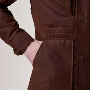 Chaquetas de lona con estilo para hombre, chaqueta de invierno duradera impermeable para exteriores con capucha, ropa de trabajo informal, abrigo para viajes - Product Image 5