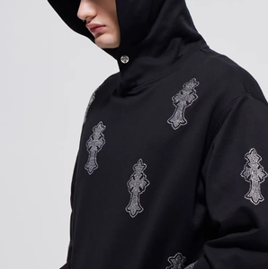 เสื้อมีฮู้ดสำหรับผู้ชายเสื้อโค้ทผ้าคอตตอน100% แนวสตรีทแวร์แนวฮิปฮอปแนววินเทจ90s เลือกแบบได้ตามต้องการ - Product Image 5