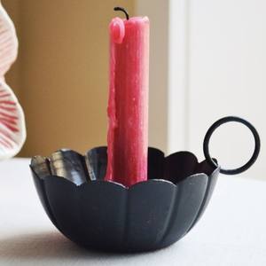 Fleur Petite Forme Table De Dîner En Métal Fer Mat Noir Bougie Photophore Meilleure Vente Pas Cher - Product Image 3