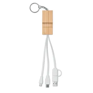 CLAUERC Portachiavi Ecologico in Bambù, Gadget USB Promozionale - Product Image 6