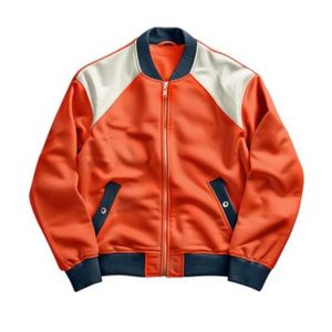 Chaqueta Varsity Hip Hop 2024 con Cuello Alto y Capucha para Hombre y Mujer, Chaqueta Cortavientos con Bloques de Color y Parches, Estilo Holgado para Otoño - Product Image 5