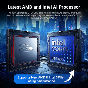 Mini Gaming PC Oculink Port untuk Eksternal kartu grafis Dual PCIe 4.0 NVMe SSD Slot Dual Channel <span class=keywords><strong>DDR5</strong></span> tipe-c USB4.0 Mini PC - Product Image 4