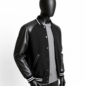 Veste de baseball varsity à manches longues pour homme avec logo personnalisé 2025, impression personnalisée, couleur et taille personnalisées, service de vente en gros OEM - Product Image 6