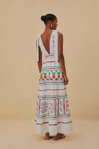 Beautiful Luxury High Quality <b>Linen</b> Long <b>Dress</b> for Women's and Girls Stylish Multicolor Embroidery Casual <b>Dress</b> - Product Image 5