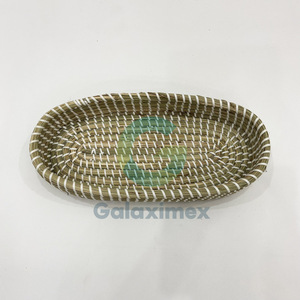Galaximex Handcrafted Round <b>Wicker</b> Seagrass Storage <b>Baskets</b> Vietnam-made Laundry & Bathroom Accessories Set of 3 Multifunctional - Product Image 4