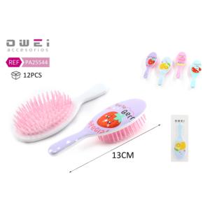 Fruit Pattern <b>Hairbrush</b> with Handle - Product Image 1
