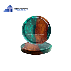 Top Design 2025 Epoxy Wood Coasters <b>Resin</b> Coaster <b>Mold</b> For <b>Resin</b> Crafts From Vietnam Factory For Wholesalers - Product Image 4