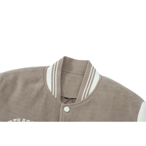 Veste de basket-ball décontractée en coton pour hommes de haute qualité personnalisée brodée Lettermen Varsity Design col montant vêtements de sport d'hiver - Product Image 5