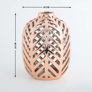 Florero de metal hecho a mano étnico florero moderno para decoraciones caseras - Product Image 4