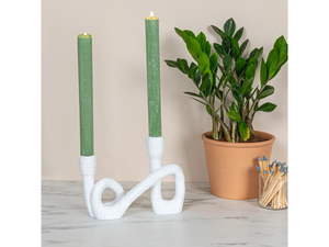 Portavelas de metal minimalista moderno para un diseño elegante del hogar portavelas de metal para un estilo moderno y contemporáneo - Product Image 2