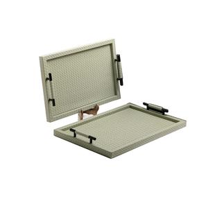 Cafetería Restaurantes y cocina casera Uso Tamaño estándar Bandejas de madera para servir Incrustaciones de hueso Acabado Bandeja de madera para servir - Product Image 6