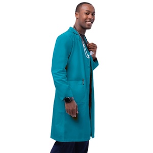 Bata de Laboratorio para Hombre, Uniforme Médico de Poliéster y Algodón, Ropa de Clínica Resistente, Bata de Laboratorio Personalizada, Fabricante OEM de Marca Privada - Product Image 2