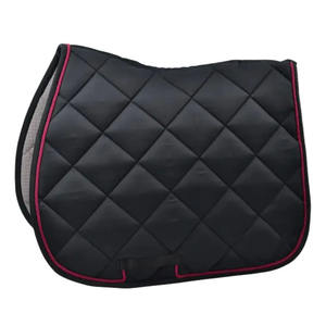 Tapis de selle professionnel anti-choc pour chevaux à poitrail haut, avec doublure respirante et protection de sangle renforcée - Product Image 4