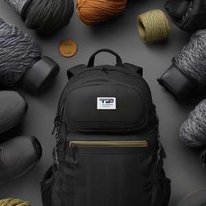 100% noir écologique PU balistique Dobby tissé Oxford tissu léger résistant à l'eau extérieur industrie bagage sac tissu - Product Image 3