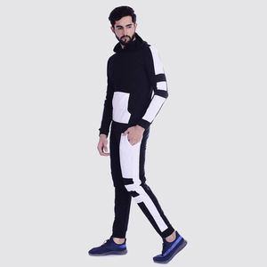 Conjunto Deportivo Personalizado con Logotipo para Hombre, Chándal de Alta Calidad, Negro, para Entrenamiento, Conjunto Deportivo Liso para Hombre - Product Image 3