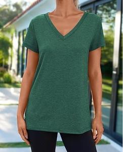 Camisetas Nuevas con Cuello en V para Hombre, Personalizadas, 100% Algodón, Cómodas, Tela Oxford Transpirable, Ecológicas, Manga Corta, 180g - Product Image 4