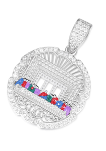 Medallón de la Última Cena con Esmalte y Moissanita, Chapado en Oro de 14K y Rodio, Regalo - Product Image 3