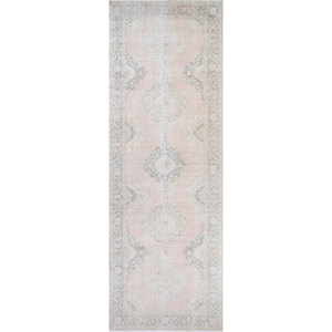 พรมขนสัตว์สีน้ำตาลเบจวินเทจถักมือ รุ่น Pae-666 ลายเหรียญตรา สำหรับห้องนั่งเล่น พรมปูพื้นบ้าน สำหรับโถงทางเดิน รูปทรงสี่เหลี่ยมผืนผ้า สำหรับวัยรุ่น - Product Image 1