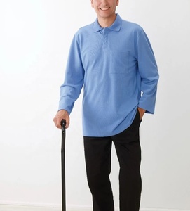 Ropa para hombre con espalda abierta para discapacitados, camisas de quimio para acceso al puerto, camisa de cirugía posterior al hombro, camisas de manga larga para hombres - Product Image 4