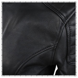 Chaqueta de cuero de moto de Nivel 2 aprobada por CE para mujer, protectores aprobados por CE, forro de malla fija, forro de termolita de invierno. - Product Image 5