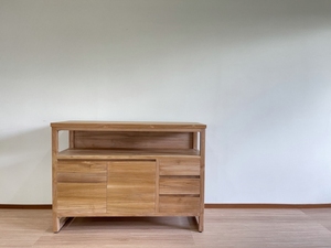 Buffet buffet en bois de teck d'Indonésie personnalisé Armoires de rangement de salon, de salle à manger et de cuisine Meubles de maison manufacturée - Product Image 4