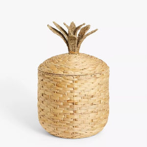 Water Hyacinth Pineapple Storage <b>Basket</b> Handmade Storage <b>Basket</b> Wholesale eco-friendly Made in Vietnam - Product Image 2